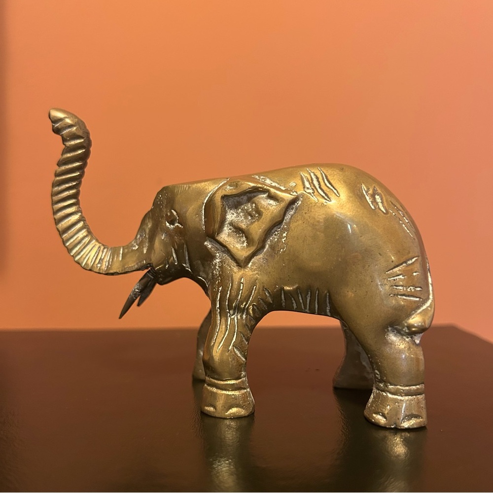 Vintage Brass Elephant